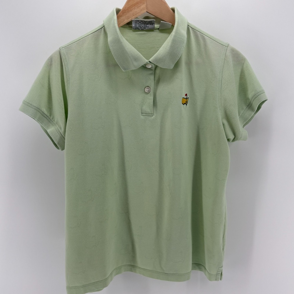 Masters Collection Augusta National Golf Polo Shirt Green Women's Size L